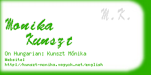 monika kunszt business card