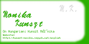 monika kunszt business card